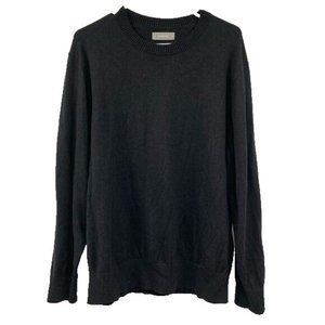 Everlane Men's Long Sleeve Crew Neck Sweaters Black Size XXL